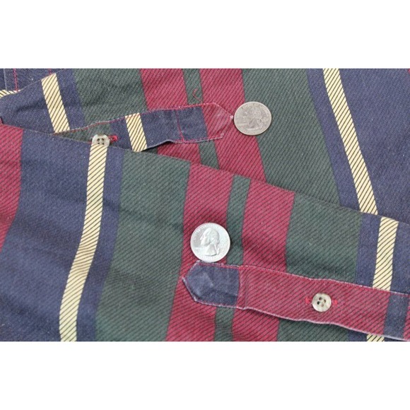 Vtg Wrangler Shirt Men's XL Striped Brushpopper Western X-Long Tails Long Sleeve - Picture 5 of 9